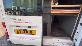 AV10KHF  2010 Ford Transit 24TDCI Lwb camper conversion long mot ready to go [upl. by Eytteb]