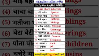 Important words for spoken spokenenglish vocabulary speakenglish english words trending yt [upl. by Akihsay]