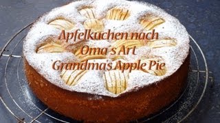 Apfelkuchen nach Omas Art  Grandmas Apple Pie [upl. by Tansy]