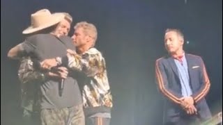 Nick Carter breaks down during Backstreet Boys tribute to Aaron Carter day after his death DNA Tour [upl. by Chandal]