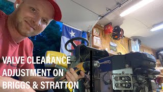 How to Adjust Valves on Briggs amp Stratton Engine THE CORRECT WAY [upl. by Idoux]