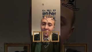 draco plays kiss marry k1ll dracomalfoy harrypotter filter kissmarrykill hogwarts reaction [upl. by Chainey982]