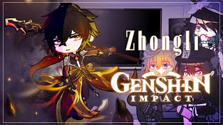 🔶 Genshin Impact React to  ZhongliMorax  Angst  Liyue  Gacha Club [upl. by Anippesuig]