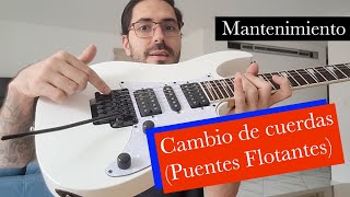 ¿Cómo cambiar las cuerdas en una guitarra eléctrica con puente flotante R Hazlo así [upl. by Macmillan149]