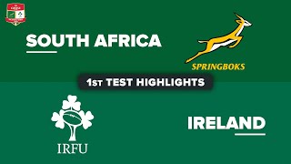 HIGHLIGHTS  SOUTH AFRICA v IRELAND  July Internationals 2024  First Test [upl. by Ibur]