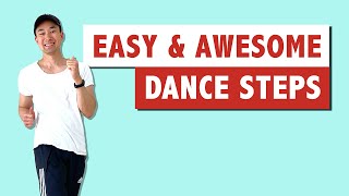 3 Basic Dance Steps That Look AWESOME  Easy For Beginners  Dance Tutorial [upl. by Divadnoj]