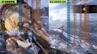 Ryzen 5 5600 vs Xeon E5 2620v3 2640v3 2666v3 2670v3 e 2690v3 [upl. by Rehtae]