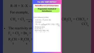 By Halogenation of alkanes  preparation methods of Haloalkanes  organic chemistry [upl. by Hcirdeirf]