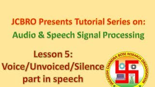 L005 VoicedUnvoicedSilence detection and Silence Removal [upl. by Ave]