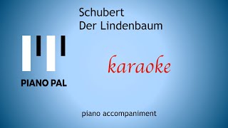 Der Lindenbaum Winterreise Schubert KARAOKEACCOMPANIMENT [upl. by Halik]