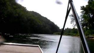 Jet Boating the Current River just below Big Spring [upl. by Haberman]