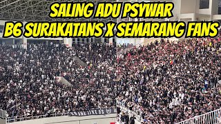 Inilah Aksi Saling Psywar B6 Surakartans amp Semarang Fans  Persis 20 PSIS [upl. by Arukas]