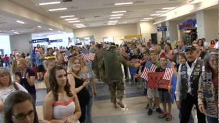 Troops at DFW May 13 2011 [upl. by Syst]