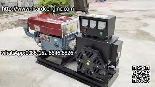 Changchai 15kw diesel generator ZS1115 single diesel engine electric start [upl. by Ailad]