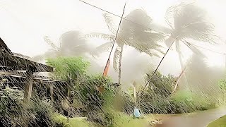 Heavy Rain and strong wind storm in beautiful mountain village in indonesia for sleeping l rain walk [upl. by Jodi595]