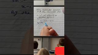 Remainder theorem of quadratic equation jee mains  advanced education shorts youtubeshorts [upl. by Rratsal]