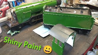 BassettLowke Flying Scotsman  part 11 Shiny paint 😀 [upl. by Mcnully405]