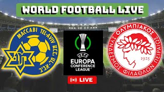 MACCABI TEL AVIV X OLYMPIAKOS  LIGA CONFERÊNCIA  AO VIVO [upl. by Dredi]