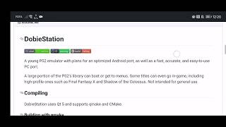 DobieStation NEW PlayStation 2 emulator Android coming soon [upl. by Tammie]