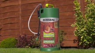 How to Quickly Paint your Fence with Ronseal Precision Finish Fence Sprayer [upl. by Namurt]