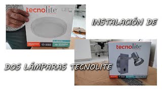 INSTALACIÓN DE 2 LAMPARAS TECNOLITE [upl. by Aicsila946]