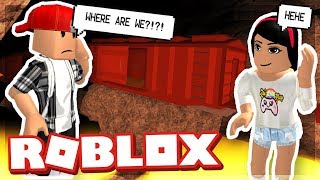 MY GIRLFRIEND TOOK ME TO A HAUNTED CAVE  ROBLOX ESCAPE THE HAUNTED MINES OBBY [upl. by Leahcimed]