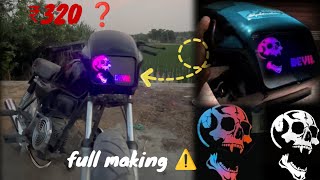 splendor trending skull headlight  Full making  Installation [upl. by Deering]