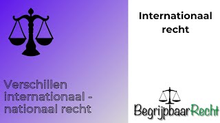 Verschillen internationaal en nationaal recht [upl. by Anialad26]