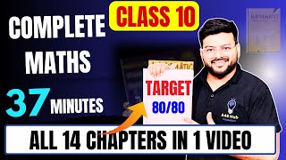 Complete Maths in 1 Video Class 10 Maths I All 14 Chapters in 1 Video I All Formulas and Concepts [upl. by Pfosi]