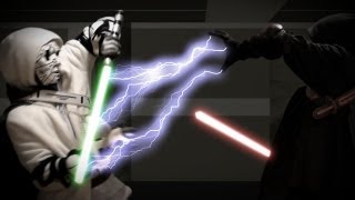 JEDI VS SITH  DEATH WATCH  LIGHTSABER BATTLE [upl. by Ttereve80]