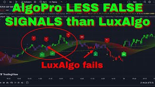 AlgoPro LESS FALSE SIGNALS than LuxAlgo [upl. by Kus]