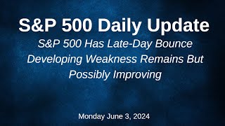 SampP 500 Daily Market Update for Monday June 3 2024 [upl. by Durr]