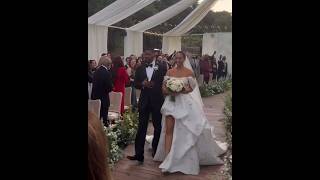 Jamie Foxx Holds Back Tears Walking Daughter Corinne Down The Isle 👰🏾 [upl. by Iaka]