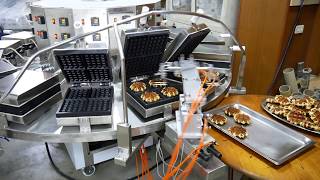 HY910LB Automatic Belgian Liege Waffle Machine with Automatic Waffle Remover [upl. by Panaggio]