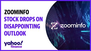 ZoomInfo stock drops on disappointing outlook [upl. by Qiratla]