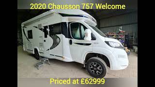 2020 Chausson 757 Welcome For Sale 4000 miles 4 berth 4 belted seats loads of extras incuded [upl. by Perpetua]