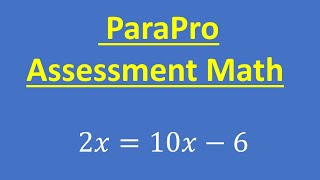 ParaPro Assessment Math [upl. by Ing771]