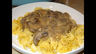 Mushroom Stroganoff  Quick and Easy Recipe [upl. by Lamag]