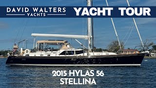 Hylas 56 2015 STELLINA Walkthrough  Video Tour A world class luxury sailing yacht [upl. by Enomas364]