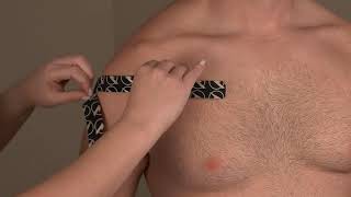 Thrive Tape  Pectoralis Muscle Group Strain application [upl. by Gardol]