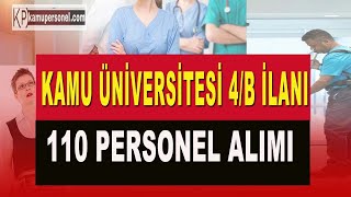 İnönü Üniversitesi 110 Sözleşmeli Personel Alım İlanı [upl. by Sakram]