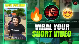 How to viral free fire shorts videos top trending Content 😤 secret revealed 🌟  Warrior Bhai [upl. by Russ]