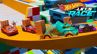 ¡Carrera para Entregar 500 Pizzas 🏁🍕  Hot Wheels Lets Race [upl. by Aniram481]