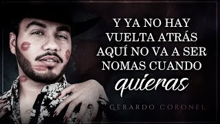 LETRA ¨FUISTE TÚ¨  Gerardo Coronel quotEl Jerryquot Lyric Video [upl. by Furtek]