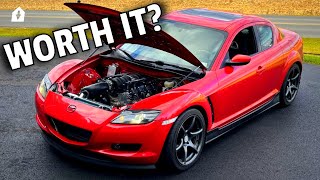 RX8 LS SWAP  Cheaper than a Corvette FULL COST and PARTS LIST [upl. by Ydna839]