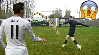 GARETH BALE IN REAL LIFE FOOTBALL BEST GOALS RECREATED 12 [upl. by Garth]