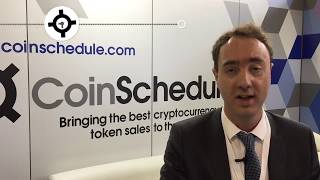 Crypto Coin Growth interview with CEO Alex Buelau from CoinSchedule at Londons Blockchain Expo 2018 [upl. by Eerb]