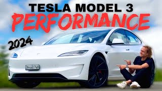 Essai Tesla Model 3 Performance 2024 je suis bluffeĚ [upl. by Barina]