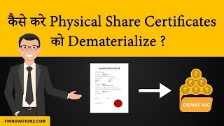 How to convert a physical share certificate into Demat  In Hindi [upl. by Paine]