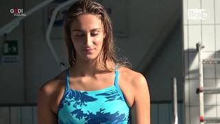 Nuoto Simona Quadarella quotProssimo obiettivo le Olimpiadi Io come la Pellegrini Un giorno chissàquot [upl. by Gninnahc]